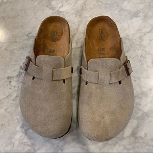Birkenstock Boston Suede Clogs